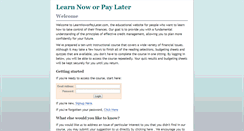 Desktop Screenshot of learnnoworpaylater.com
