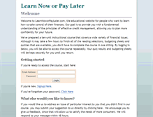 Tablet Screenshot of learnnoworpaylater.com